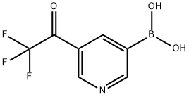 5-Trifluoroacetylpyridine-3-boronic acid Struktur