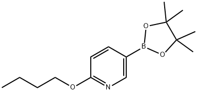 6-Butoxypyridine-3-boronic acid pinacol ester Struktur