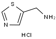 5-アミノメチルチアゾール塩酸塩 化学構造式