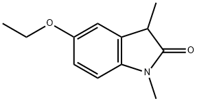 2H-Indol-2-one,5-ethoxy-1,3-dihydro-1,3-dimethyl-(9CI) 化学構造式