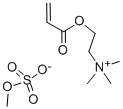 2-(アクリロイルオキシ)-N,N,N-トリメチルエタンアミニウム・(硫酸メチル)アニオン 化学構造式