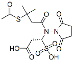 sulfosuccinimidyl-N-(3-(acetylthio)-3-methylbutyryl)-beta-alanine Struktur