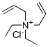 N-アリル-N,N-ジエチル-2-プロペン-1-アミニウム·クロリド 化学構造式