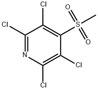 2,3,5,6-四氯-4-(甲磺酰)吡啶,13108-52-6,结构式