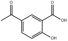 5-アセチル-2-ヒドロキシ安息香酸 化学構造式