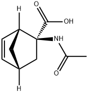 Bicyclo[2.2.1]hept-5-ene-2-carboxylic acid, 2-(acetylamino)-, (1R-exo)- (9CI) Structure