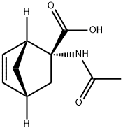 Bicyclo[2.2.1]hept-5-ene-2-carboxylic acid, 2-(acetylamino)-, (1R-endo)- (9CI) Structure