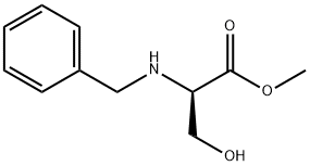 Methyl (R)-2-(Benzylamino)-3-hydroxypropanoate Struktur