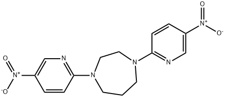 1,4-Bis-(5-nitro-pyridin-2-yl)-[1,4]diazepane Structure