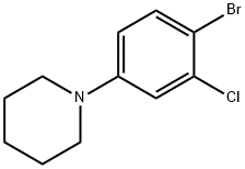 1-Bromo-2-chloro-4-piperidinobenzene Structure