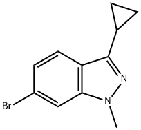 6-溴-3-环丙基-1-甲基吲唑, 1311197-86-0, 结构式