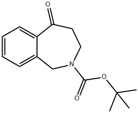 tert-butyl 5-oxo-4,5-dihydro-1H-benzo[c]azepine-2(3H)-carboxylate Struktur