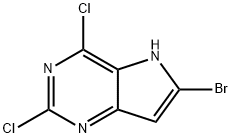 6-溴-2,4-二氯-5H-吡咯并[3,2-D]嘧啶,1311275-25-8,结构式