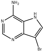 7-ブロモ-5H-ピロロ[3,2-D]ピリミジン-4-アミン 化学構造式
