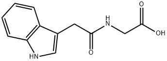 N-(3-吲哚乙酰基)-甘氨酸,13113-08-1,结构式