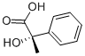 [S,(+)]-α-ヒドロキシ-α-メチルベンゼン酢酸 化学構造式