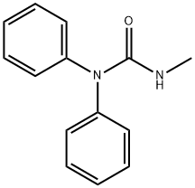 3-メチル-1,1-ジフェニル尿素 化学構造式