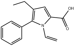 4-ETHYL-5-PHENYL-1-VINYL-1H-PYRROLE-2-CARBOXYLIC ACID Structure