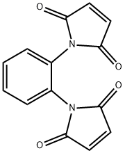 N,N'-(o-フェニレン)ビス(マレインイミド) 化学構造式