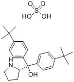 (2S)-(4,4-二异丁基苯基)吡咯烷甲醇硫酸盐, 131180-56-8, 结构式