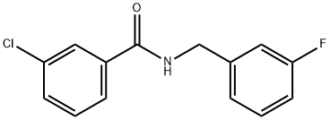 3-Chloro-N-(3-fluorobenzyl)benzaMide, 97% Struktur