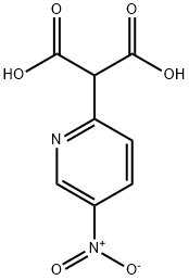 (5-硝基-2-吡啶)丙二酸, 131189-22-5, 结构式