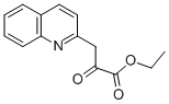3-(2-キノリル)ピルビン酸エチル 化学構造式