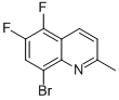 8-BROMO-5,6-DIFLUORO-2-METHYLQUINOLINE Structure