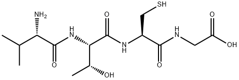 H-VAL-THR-CYS-GLY-OH 化学構造式