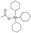 (Acetyloxy)tricyclohexylstannane Struktur