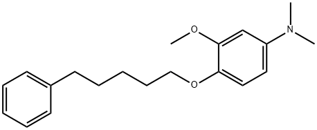 3-methoxy-N,N-dimethyl-4-(5-phenylpentoxy)aniline Structure