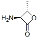 2-Oxetanone,3-amino-4-methyl-,(3S-trans)-(9CI) Structure