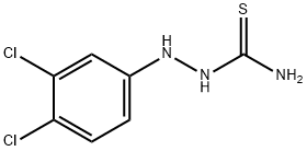 2-(3,4-二氯苯基)肼-1-碳硫酰胺, 13124-09-9, 结构式