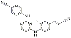 Rilpivirine-d6 Structure