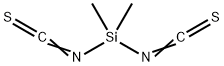 二甲基二异硫氰酸基硅烷, 13125-51-4, 结构式