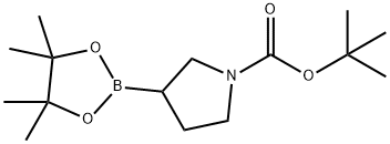 N-BOC-吡咯烷-3-硼酸频哪醇酯 结构式