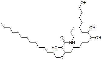 Hexadecanamide, 9,10,16-trihydroxy-N-2-hydroxy-3-(tetradecyloxy)propyl-|