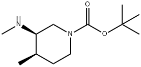 (3R, 4R)-4-Methyl-3-MethylaMino-piperidine-1-carboxylic acid tert-butyl ester, 1312762-44-9, 结构式