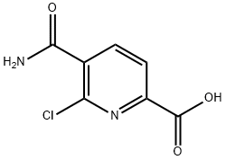 5-carbaMoyl-6-chloropicolinic acid Struktur