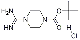 Tert-butyl 4-carbaMiMidoylpiperazine-1-carboxylate hydrochloride Structure