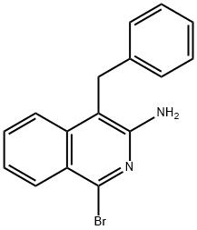 4-苄基-1-溴异喹啉-3-甲胺,13130-81-9,结构式