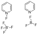 1-Fluoropyridinium heptafluorodiborate鮬yridine complex, 131307-35-2, 结构式