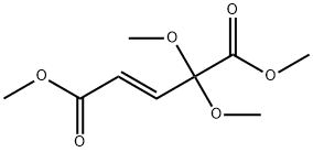 (E)-4,4-Dimethoxy-2-pentenedioic acid dimethyl ester Struktur