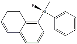 (S)-Methylfluoro(1-naphtyl)phenylsilane Struktur