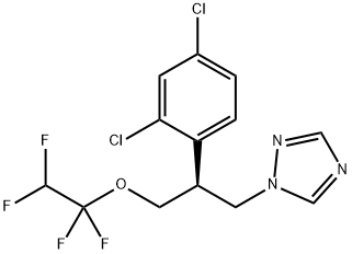 1-[(S)-2-(2,4-ジクロロフェニル)-3-(1,1,2,2-テトラフルオロエトキシ)プロピル]-1H-1,2,4-トリアゾール 化学構造式