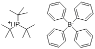 トリ-tert-ブチルホスホニウムテトラフェニルボラート 化学構造式