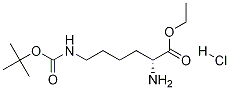 乙基N6-(叔丁氧羰基)-D-赖氨酸盐酸盐,1313278-02-2,结构式