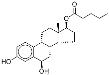 6α-Hydroxy-17β-estradiol 17-Valerate, 1313382-26-1, 结构式