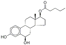 (17β)-Valeryloxyestra-1,3,5(10)-triene-3,6β-diol Valerate Structure