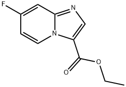 ethyl 7-fluoroimidazo[1,2-a]pyridine-3-carboxylate Struktur